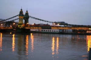 Hammersmith Bridge at dawn